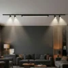 Sistema a binario 200cm nero barra led 40w 3000k con spot