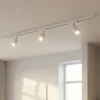 Sistema a binario monofase 100cm bianco con 3 luci spot orientabili