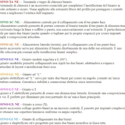 Sistema a binario monofase 100cm bianco con 3 luci spot orientabili