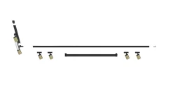 Sistema binario angolare monofase led 4000k spot nero oro