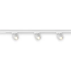 Sistema binario 100cm bianco con 3 spot orientabili