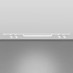 Sistema binario 200cm bianco con spot modulo led 40w 4000k