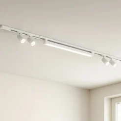 Sistema binario 200cm bianco con spot modulo led 40w 4000k
