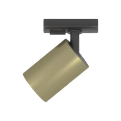 Sistema binario modulo led 40w 3000k nero oro con spot