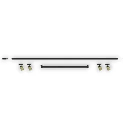 Sistema binario modulo led 40w 3000k nero oro con spot