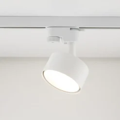 Sistema binario trifase 100cm bianco con 4 faretti gx53 orientabili