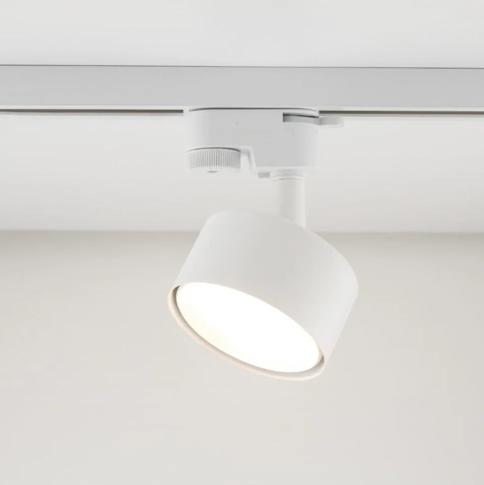 Sistema binario trifase 100cm bianco con 4 faretti gx53 orientabili