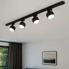 Sistema binario trifase 100cm nero con faretti gx53 orientabili
