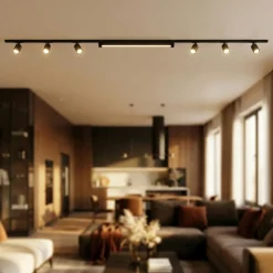 Sistema luci a binario modulo led 40w 4000k con spot monofase