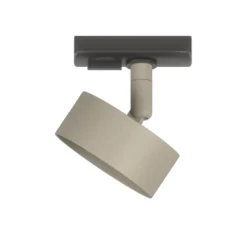 Sistema plafoniera binario 200cm monofase con 6 spot gx53 sabbia orientabili