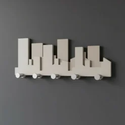 Skyline appendiabiti moderno legno tortora