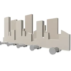 Skyline appendiabiti moderno legno tortora