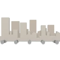 Skyline appendiabiti moderno legno tortora