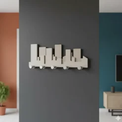 Skyline appendiabiti moderno legno tortora