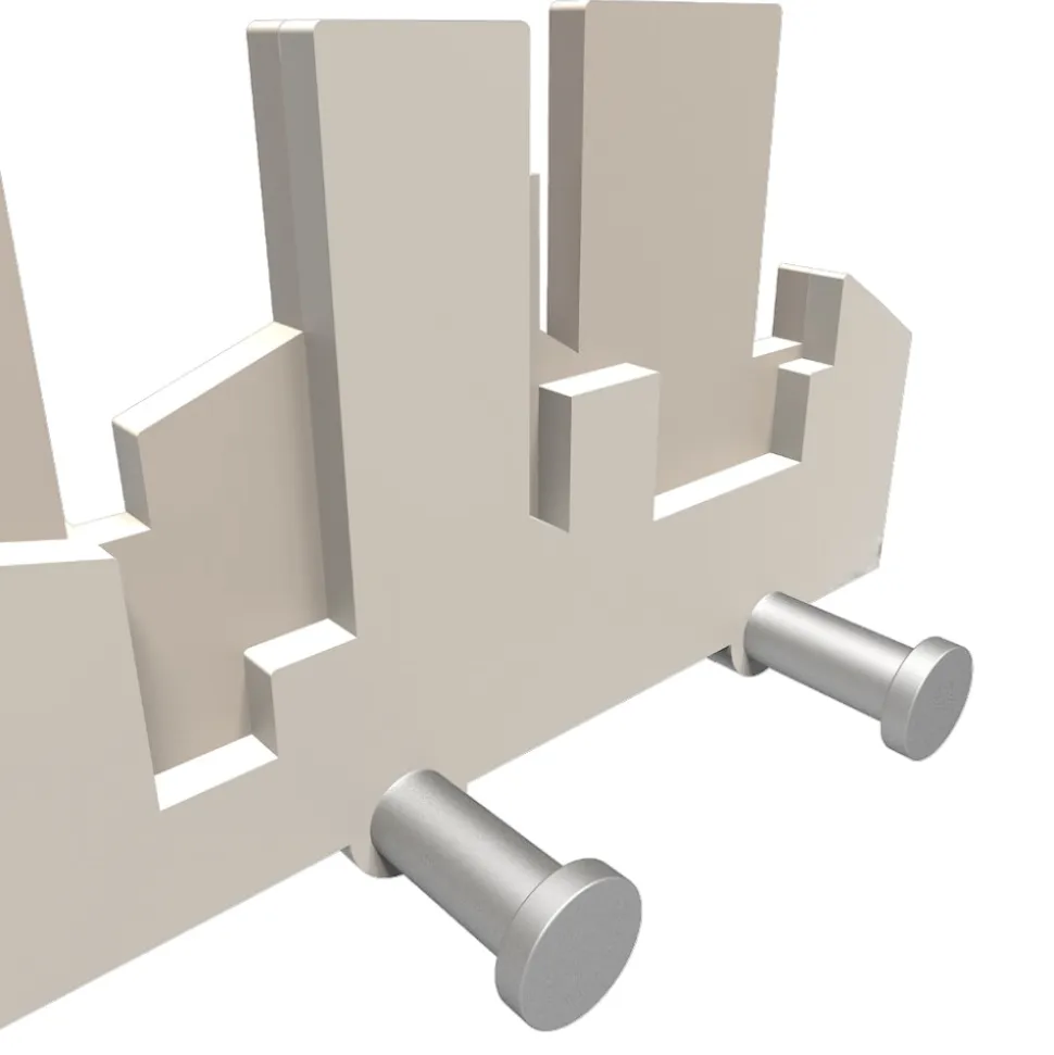 Skyline appendiabiti moderno legno tortora