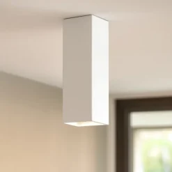 Sky pl1 bianco ideal lux faretto quadrato da soffitto 5w 3000k