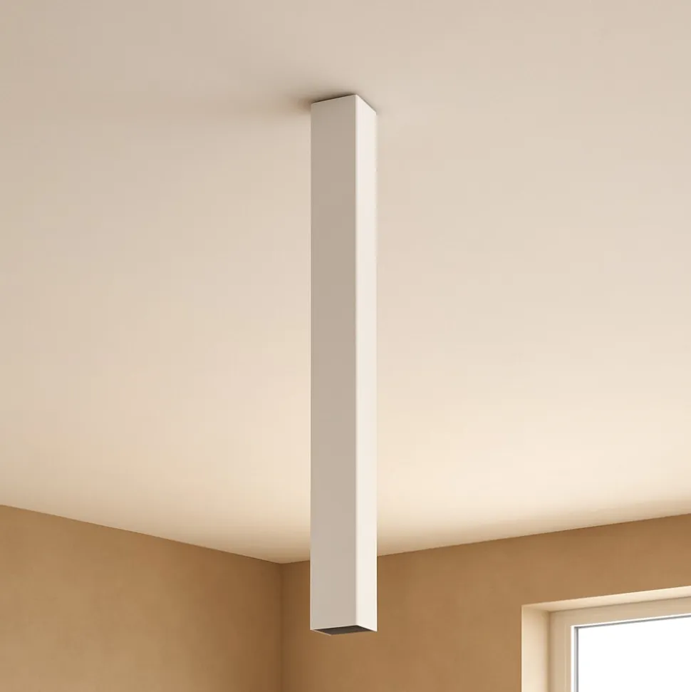 Sky pl1 h75 idea lux faretto squadrato da soffitto led 5w 3000k bianco