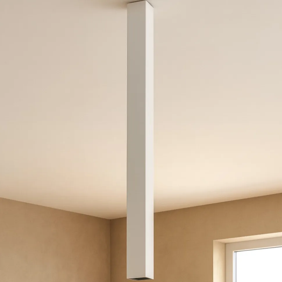 Sky pl1 h75 idea lux faretto squadrato da soffitto led 5w 3000k bianco