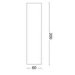 Sky pl1 nero ideal lux faretto 5w 3000k quadrato da soffitto