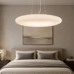 Smarties sp5 d60 lampadario per camera da letto vetro bianco ideal lux