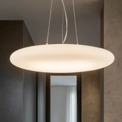 Smarties sp5 d60 lampadario per camera da letto vetro bianco ideal lux