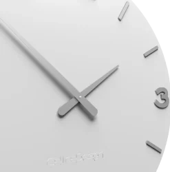 Smarty orologio da parete moderno rotondo legno bianco grigio