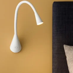 Snake linea light w1 applique led 2w 3000k con interruttore orientabile