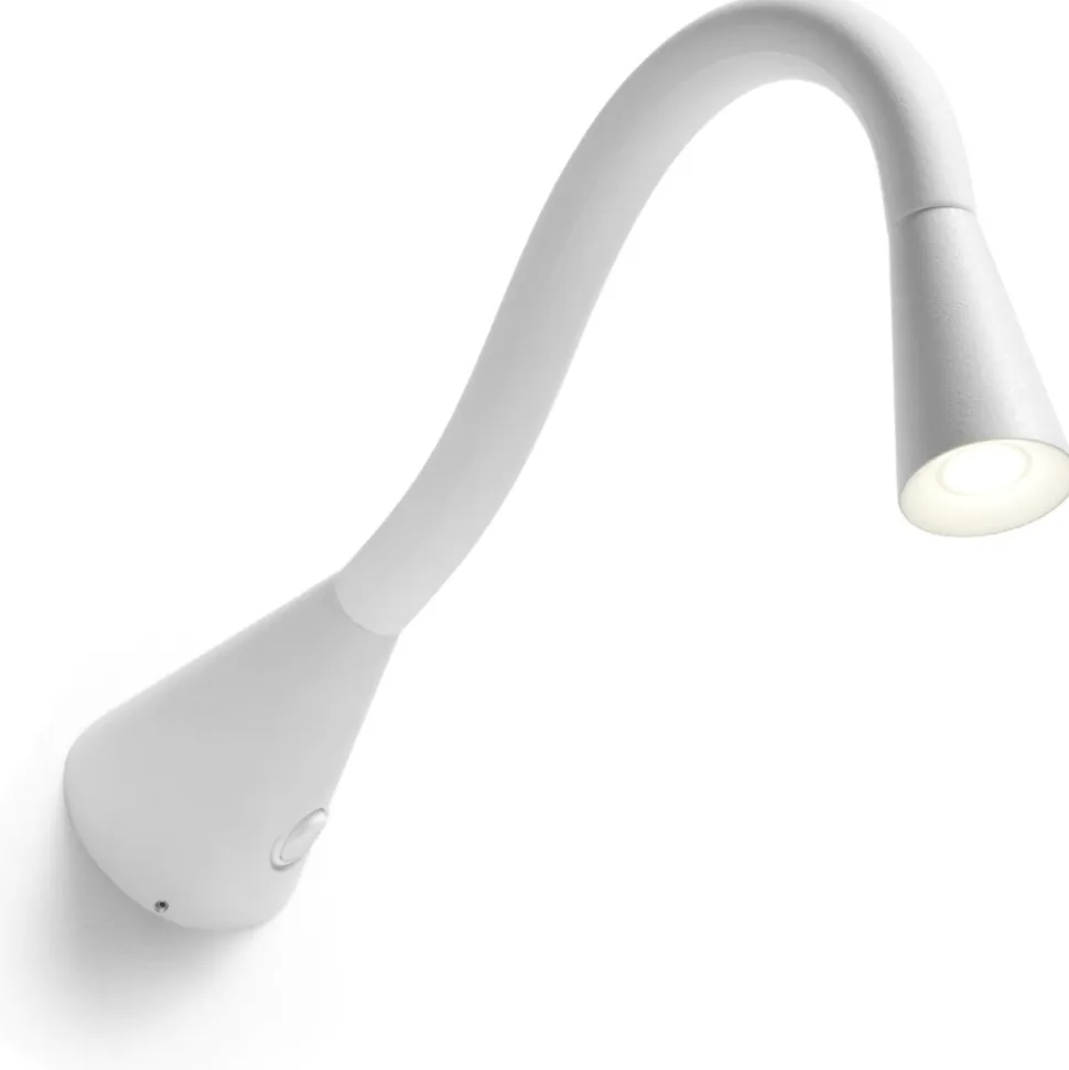 Snake linea light w1 applique led 2w 3000k con interruttore orientabile