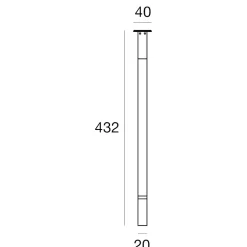 Snake w2 linea light lampada led 1,5w 3000k orientabile bianca