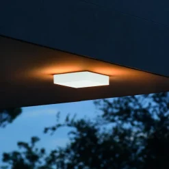 Snow pl 3000k ideal lux plafoniera da esterno quadrata led 3000k ip65