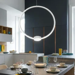 So omega pc bianco ondaluce lampadario moderno led