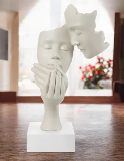 Soprammobile scultura coppia face nocciola bongelli preziosi