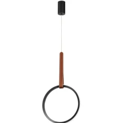 So regoli circle ondaluce lampada a sospensione led nero
