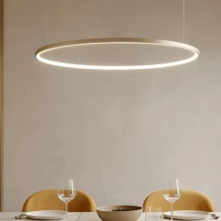 So soel 100 oro ondaluce lampadario moderno cerchio led