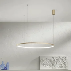 So soel 60 oro ondaluce lampadario moderno cerchio led