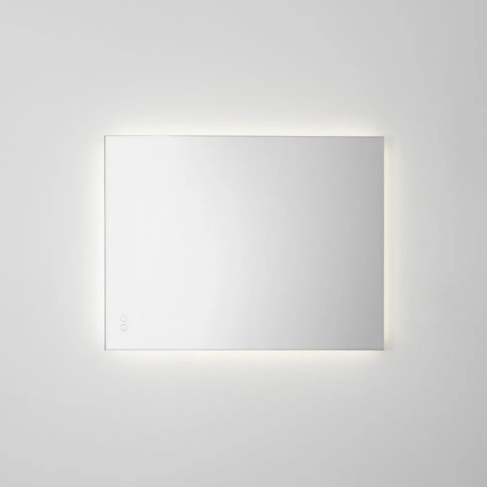 Specchiera da bagno rettangolare led touch 4000k antiappannamento