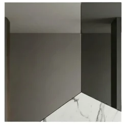 Specchio da parete 100cm design moderno per ingreso vetro marmo