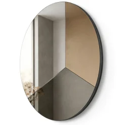 Specchio da parete 100cm rotondo per ingresso design moderno