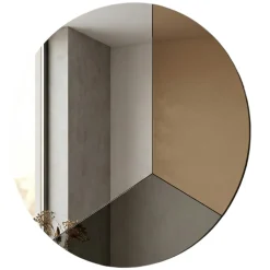 Specchio da parete 100cm rotondo per ingresso design moderno