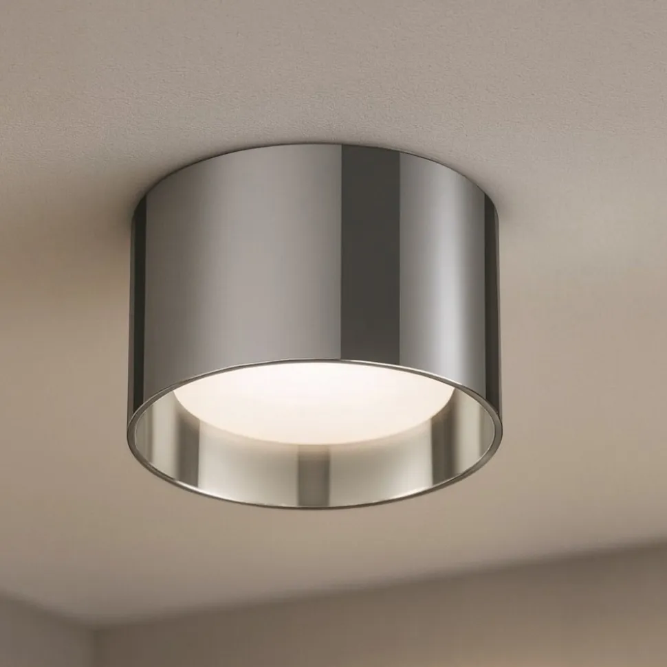 Spike pl1 round ideal lux faretto tondo cromo gx53 3000k