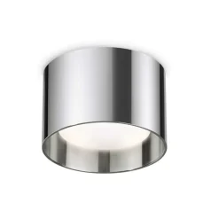 Spike pl1 round ideal lux faretto tondo cromo gx53 3000k