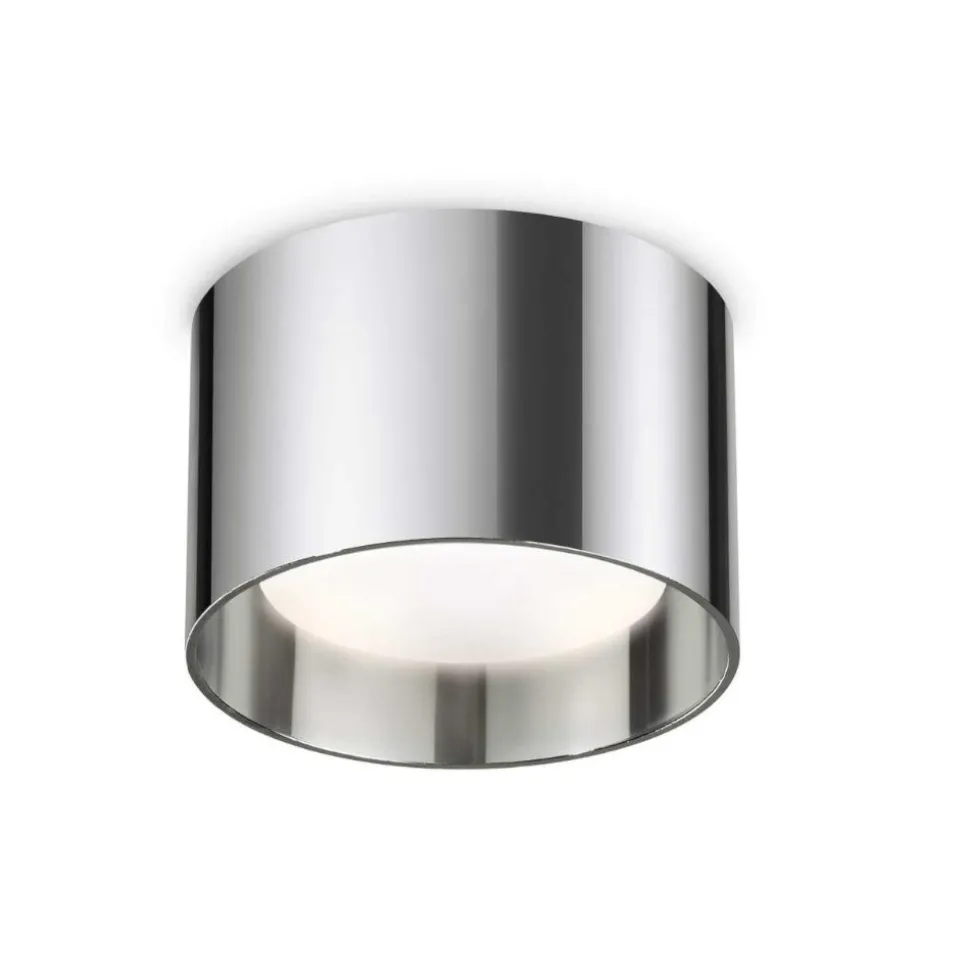 Spike pl1 round ideal lux faretto tondo cromo gx53 3000k
