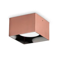 Spike pl1 square ideal lux faretto quadrato rame 3000k per soffitto