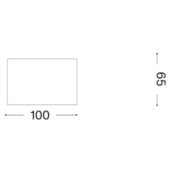 Spike pl1 square ideal lux faretto quadrato rame 3000k per soffitto