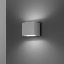 Spot perenz applique da esterno cubotto ip65 grigio cemento led 3000k