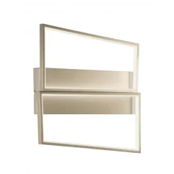 Square pl pc oro ondaluce plafoniera led design moderna