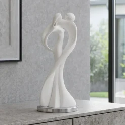 Statuetta bianca coppia innamorati argento bongelli preziosi