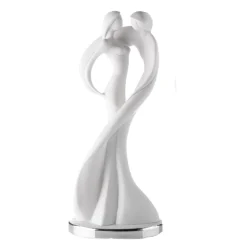 Statuetta bianca coppia innamorati argento bongelli preziosi