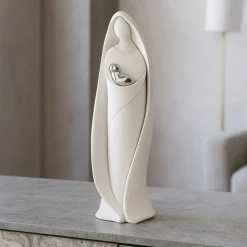 Statuetta bianca soprammobile maternita bongelli preziosi