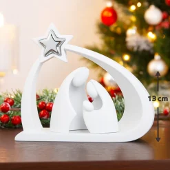 Statuina presepe natività h13 di natale bianco bongelli preziosi
